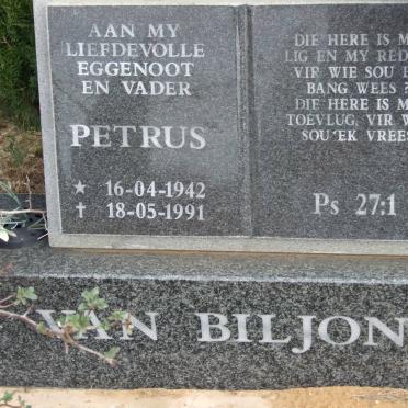 BILJON Petrus, van 1942-1991