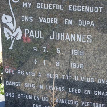 BLIGNAUT Paul Johannes 1918-1978 &amp; Magdalena J.M. 1925-
