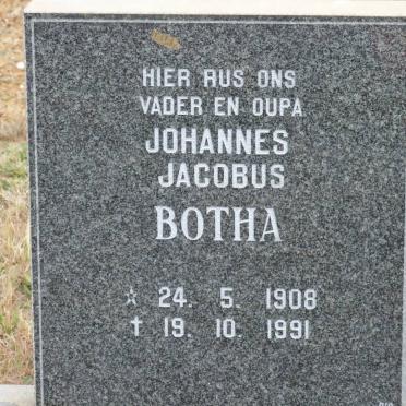 BOTHA Johannes Jacobus 1908-1991
