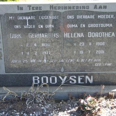 BOOYSEN Dirk Gerhardus 1898-1977 &amp; Helena Dorothea 1906-2001