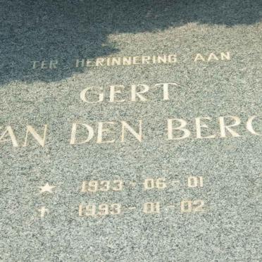 BERG Gert, van den 1933-1993