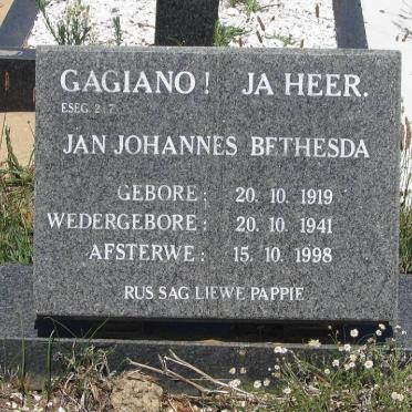BETHESDA Jan Johannes 1919-1998