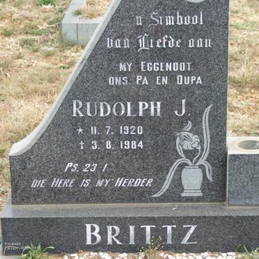 BRITZ Rudolph J. 1920-1984