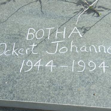 BOTHA Ockert Johannes 1944-1994 &amp; Aletta Gertruida 1950-       