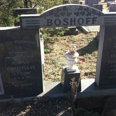 BOSHOFF Johan Christiaan 1896-1971 &amp; Helena Elizabeth 1898-1973 