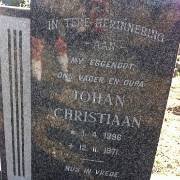 BOSHOFF Johan Christiaan 1896-1971 