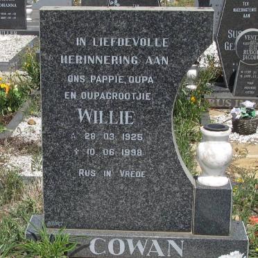 COWAN Willie 1925-1998