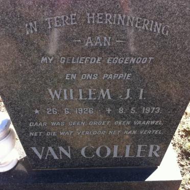 COLLER Willem J.I. , VAN 1926-1973