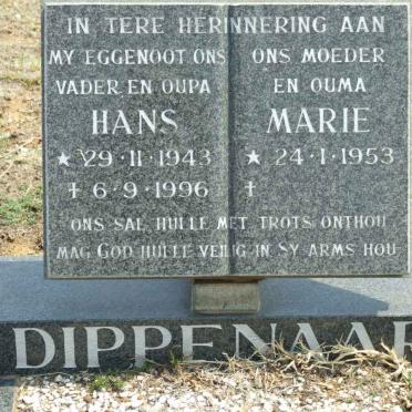 DIPPENAAR Hans 1943-1996 &amp; Marie 1953-