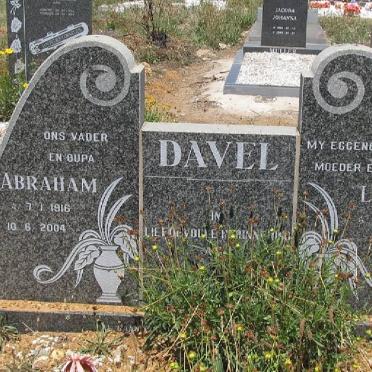 DAVEL Abraham 1916-2004 &amp; Lenie 1926-1998