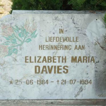 DAVIES Elizabeth Maria 1984-1994