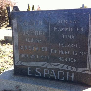ESPACH Judith Jacoba nee LUUS 1901-1970