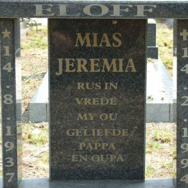 ELOFF Mias Jeremia 1937-1994