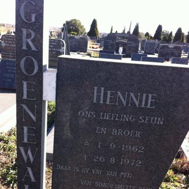 GROENEWALD Hennie 1962-1972