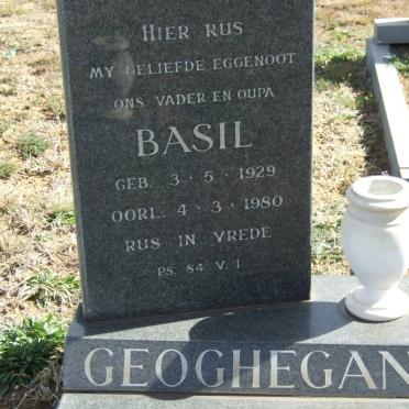 GEOGHEGAN Basil 1929-1980