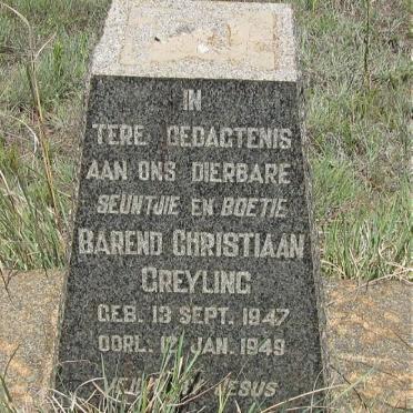 GREYLING Barend Christiaan 1947-1949