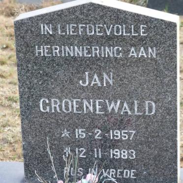 GROENEWALD Jan 1957-1983