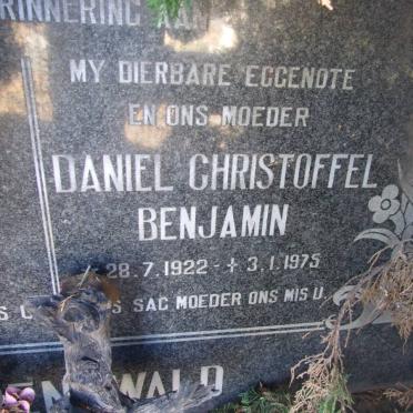 GROENEWALD Daniel Christoffel Benjamin 1922-1975