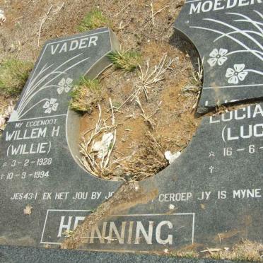 HENNING Willem H. 1928-1994 &amp; Lucia S.C. 1931-