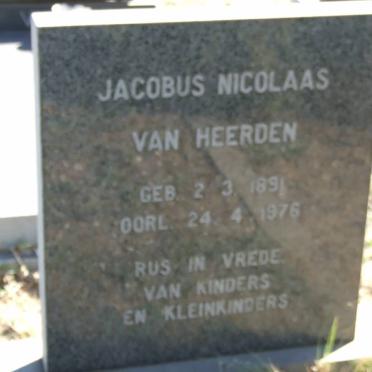 HEERDEN Jacobus Nicolaas, van 1891-1976