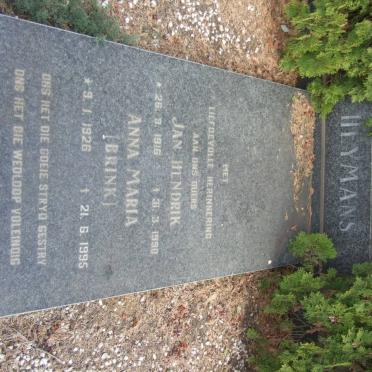 HEYMANS Jan Hendrik 1916-1990 &amp; Anna Maria BRINK 1926-1995