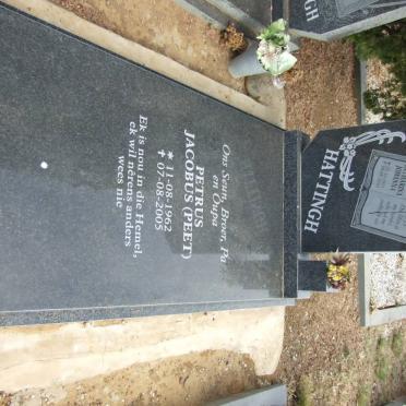 HATTINGH Catharina Johanna 1931-2010 :: HATTINGH Petrus Jacobus 1962-2005      