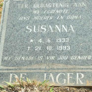 JAGER Susanna, de 1933-1993