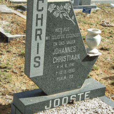 JOOSTE Johannes Christiaan 1941-1990 