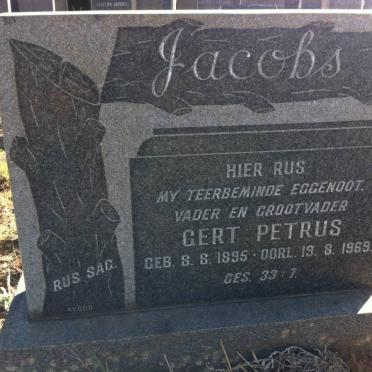 JACOBS Gert Petrus 1895-1969