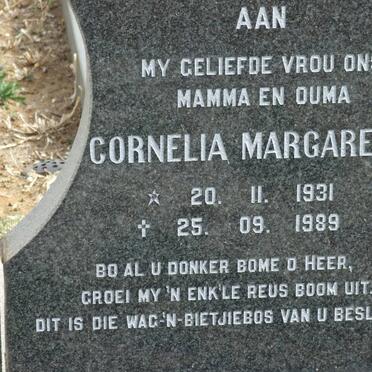 JORDAAN Cornelia Margaretha 1931-1989