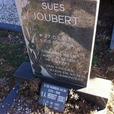 JOUBERT Sues 1933-1994 :: HERBST H.A. 1953-2001  
