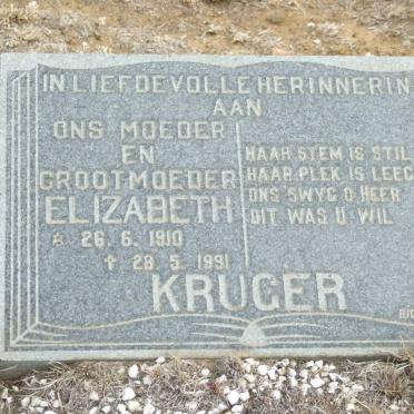 KRUGER Elizabeth 1910-1991