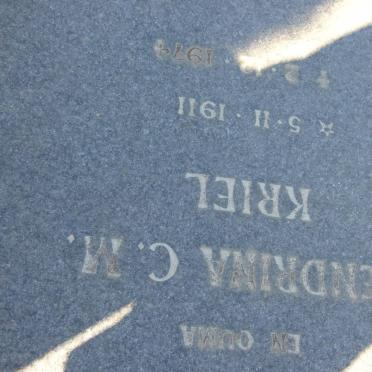 KRIEL Hendrina C.M. 1911-1974