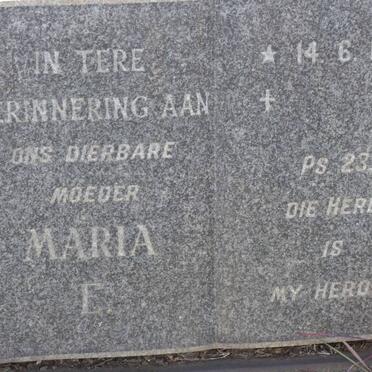 KLEYN Maria E. 1921-