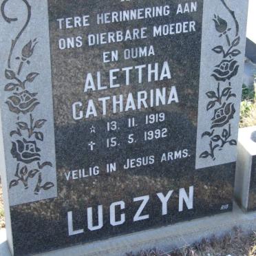 LUCZYN Alettha Catharina 1919-1992