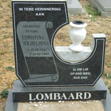 LOMBAARD Christina Wilhelmina 1931-2007
