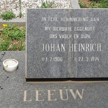 LEEUW Johan Heinrich 1906-1974