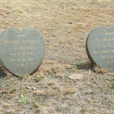 MERWE Hendrik Jacobus, v.d. 1874-1956 &amp; Susarah Alettha J.V. VUUREN 1868-1935