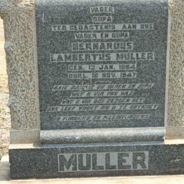 MULLER Bernardus Lambertus 1864-1947