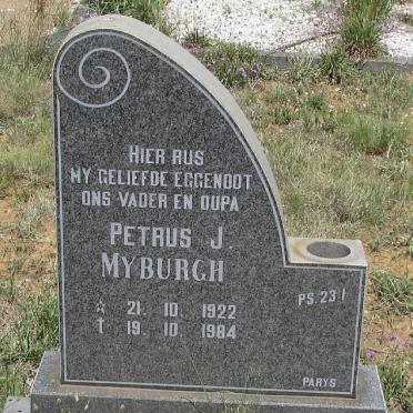 MYBURGH Petrus J. 1922-1984