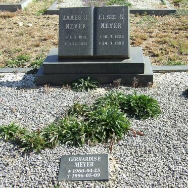 MEYER James J. 1913-1981 &amp; Elsie S. 1925-1998 :: MEYER Gerhardus P. 1960-1996