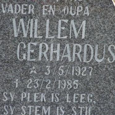 MERWE Willem Gerhardus, v. d. 1927-1985
