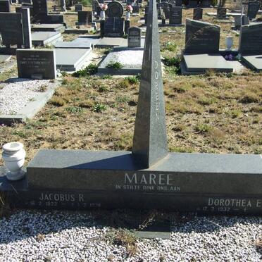 MAREE Jacobus R. 1922-1978 &amp; Dorothea E. 1932-