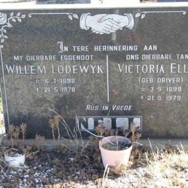 NELL Willem Lodewyk 1898-1978 &amp; Victoria Ellen DRIVER 1899-1979