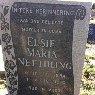 NEETHLING Elsie Maria 1894-1974