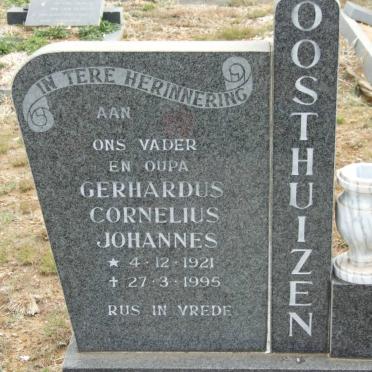 OOSTHUIZEN Gerhardus Cornelius Johannes 1921-1995
