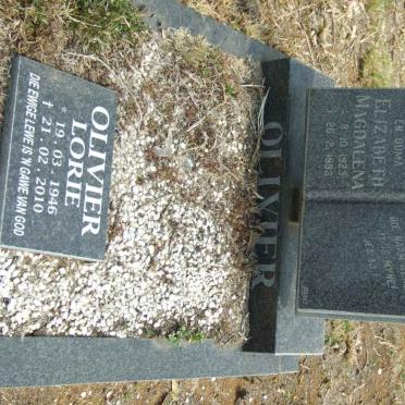 OLIVIER Elizabeth Magdalena 1923-1993 :: OLIVIER Lorie 1946-2010