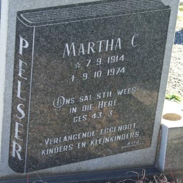 PELSER Martha C. 1914-1974