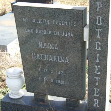 POTGIETER Maria Catharina 1921-1980