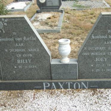 PAXTON Billy 1934- &amp; Joey 1938-1990